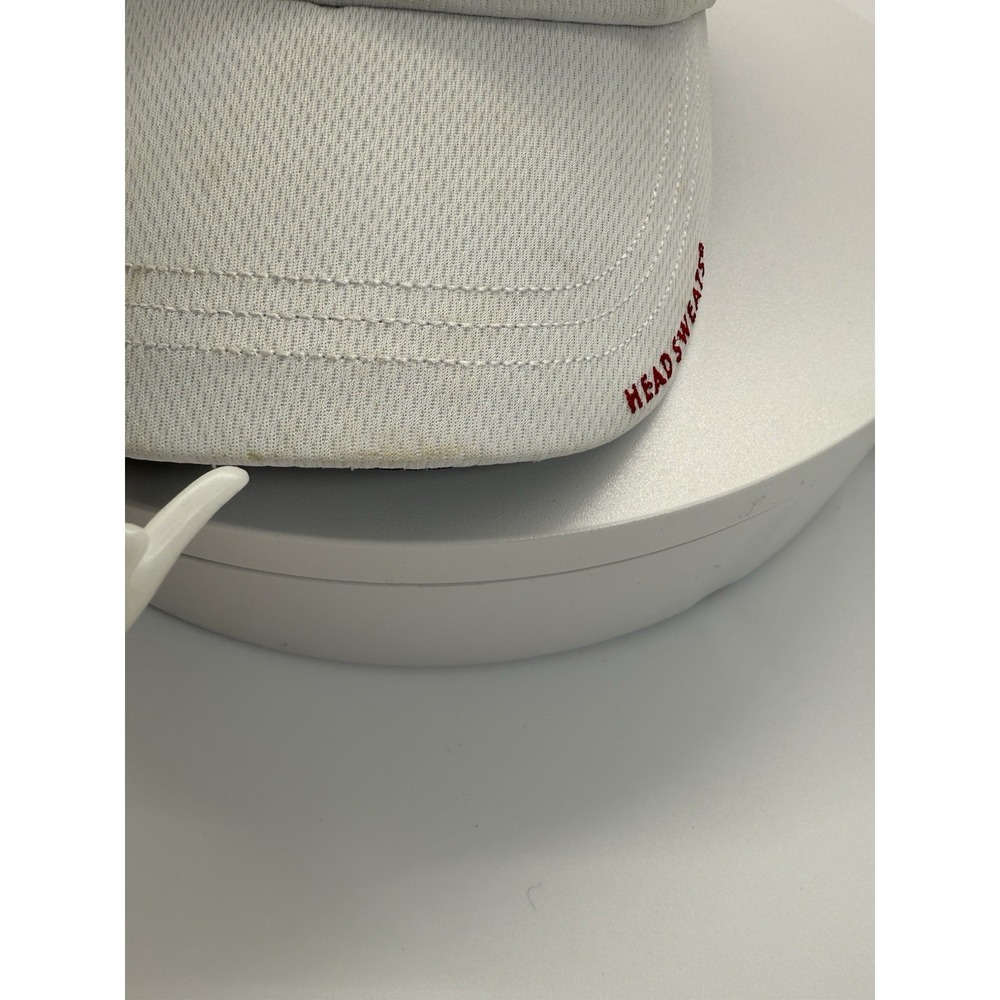 Timex White HEADSWEATS Ultralite Coolmax 5 Panel Hat Cap Adjustable Strap Back - Picture 8 of 11